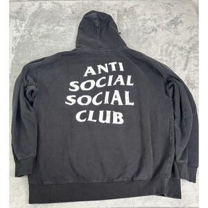 Anti Social Social Club Pullover Hoodie Men's Size XL Black